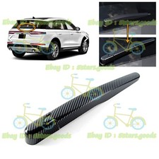 Glossy Black Carbon Fiber Rear Wiper Covers Trims For 2020-2025 Lincoln Corsair