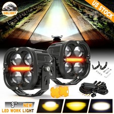Auxbeam 3 216w Led Work Driving Spot Lights Pods X2 Wamber Drlpc Coverwiring Auxbeam 3 216w Led Work Driving Spot Lights Pods X2 Wamber Drlpc Coverwiring
