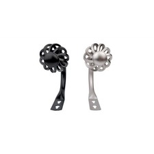 2pcs Curtain Tieback Hooks Iron Wall Hooks Retro Birdcage U-Shape Decor