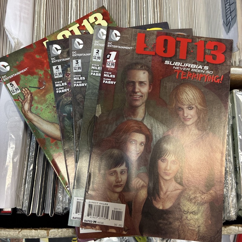 Lot 13 #1-5 Complete Set Horror Series Steve Niles 2012 DC Comics Sent In Mailer