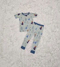 Little Sleepies DISNEY FROZEN ANNA  ELSA Two Piece Pajamas SIZE 2T