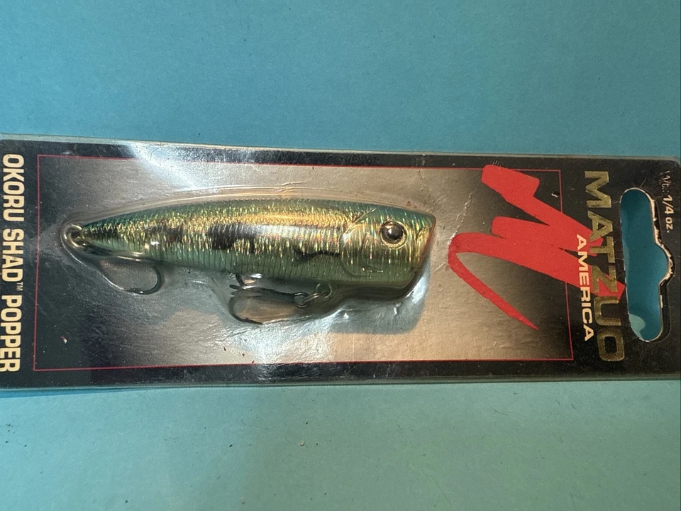 Matzuo Okoru Shad Popper 1/4 盎司 XD-135 鱼饵,全新带包装 — 第 2/4 张图片