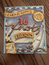 Knot Tying Instructions with Ropes For Kids, Learn The Ropes, 16 Knots, Age 8+