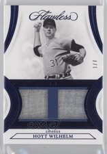 2022 Panini Flawless Sapphire 1/7 Hoyt Wilhelm #DP-HW Dual Patch HOF 02pb