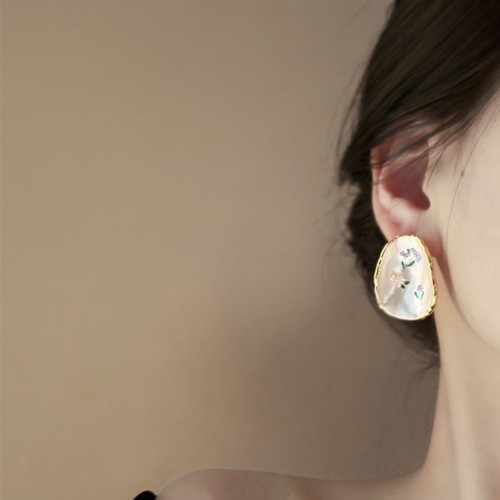 Vintage Flower Exaggerate Elegant Earrings Simple Fashion Jewelry for Wedding - Picture 7 of 8