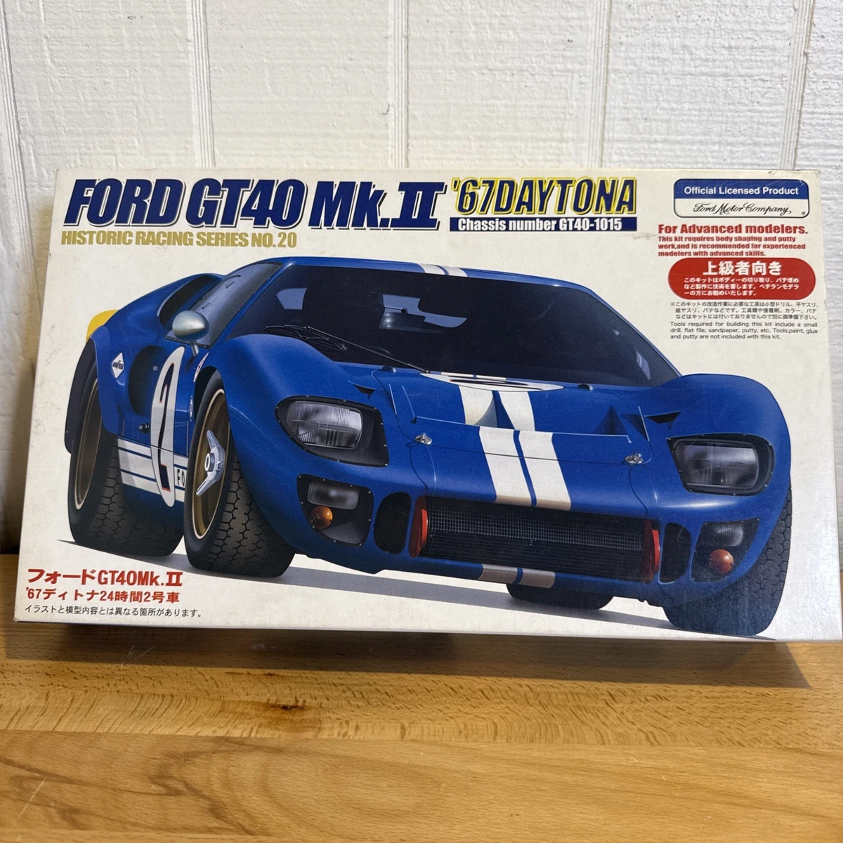 Ford Gt 40 Model Kit Indiana 1/24 Scale Sports Car Toy Models