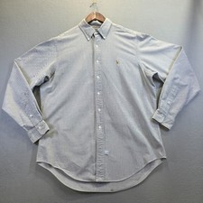 Ralph Lauren Men's Gray Long Sleeve Button Up Dress Shirt Size 16.5-36