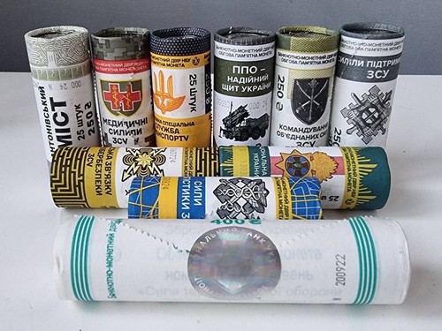 Rare Set of 10 Rolls πΊπ¦ Ukraine Armed Forces Commemorative Coins NBU β... - Picture 6 of 9