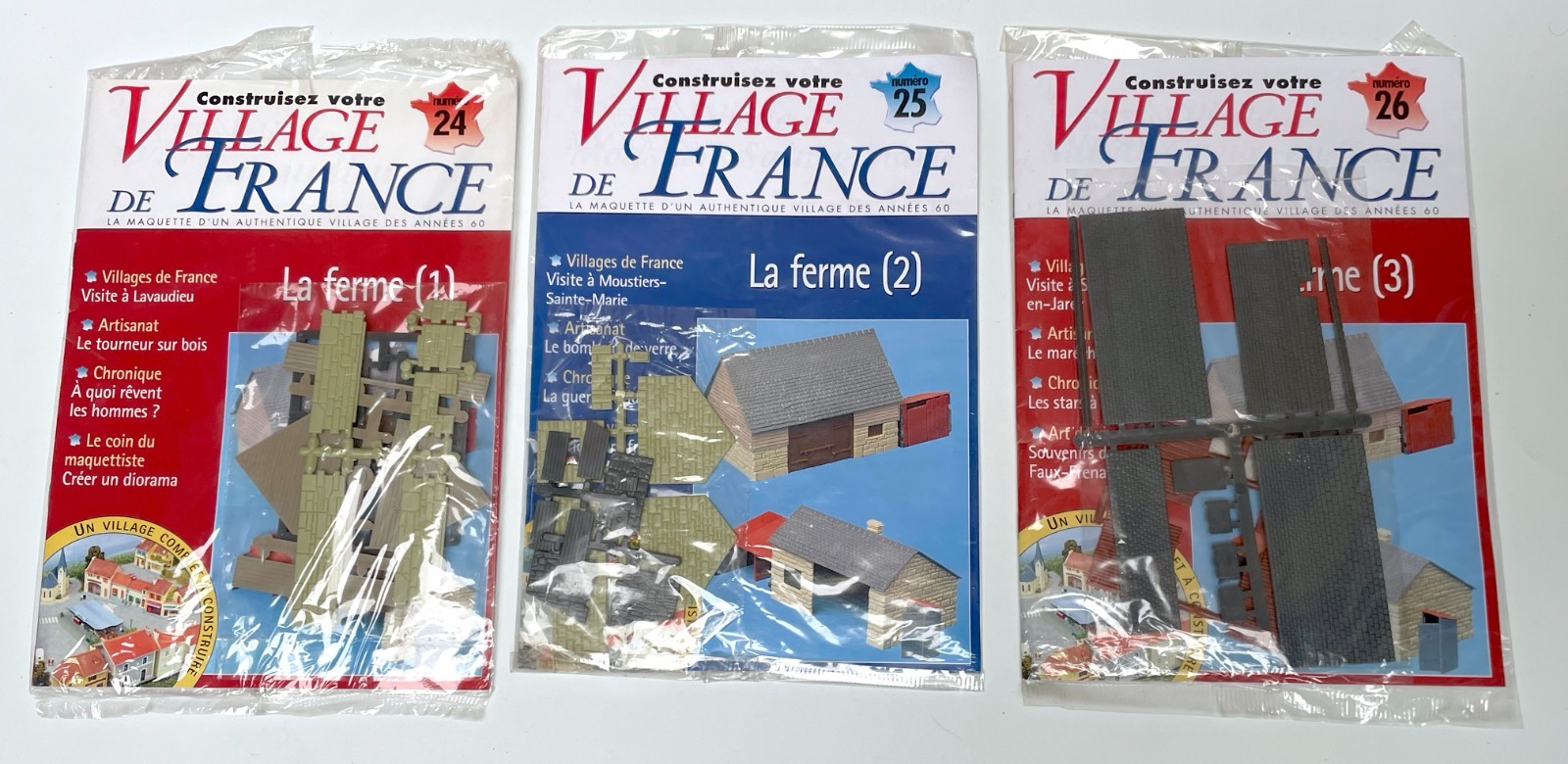 MKD HO maquette ferme kit à construire avec figurines à l'échelle 1/87 du Village de France