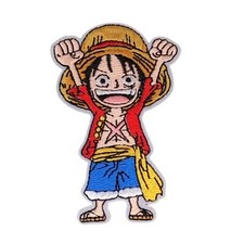 Patch Écusson Manga One Piece Monkey D. Luffy Anime (Réf 4a) - Thermocollant