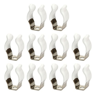 Clutter Tool Storage 10PCS Spring Terry Clips for Brooms Brushes and Rakes