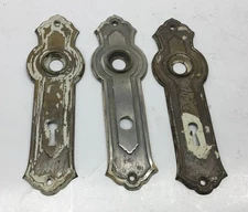 Art Deco Backplates Vintage Stamped Brass Lot of 3……….[B5]