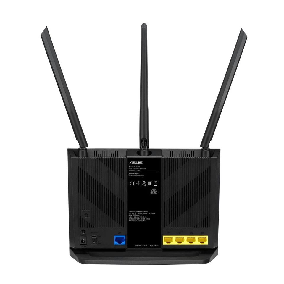 ASUS 4G-AX56 4G LTE WLAN-Router Wi-Fi 6 Dual-Band Gigabit Ethernet SIM-Slot - Bild 2 von 4