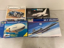 Lot of 4 Model Kits – MPC 1927 Lincoln Roadster, Convair B-58 Hustler, Revell SR