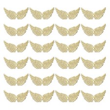 24Pcs Angel Wings for Crafts, Gold Angel Wings Wings 5.3 Inch 