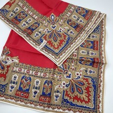 Vtg Lady Heritage Fashion Creation Scarf -All Acetate Twill- Made in Japan 27x27