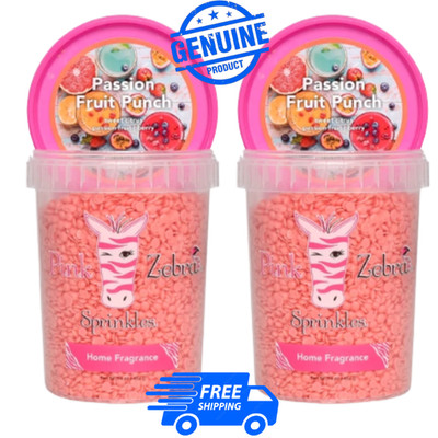 Pink Zebra X2 Passion Fruit Punch Carton Sprinkles 16oz EXP:1/2027 NEW & SEALED