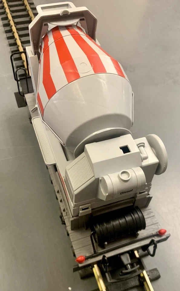 🚂 Vintage LGB 4055 G Gauge Beton Operating Cement Mixer Flatcar W. Germany C-6 - Image 3 of 4
