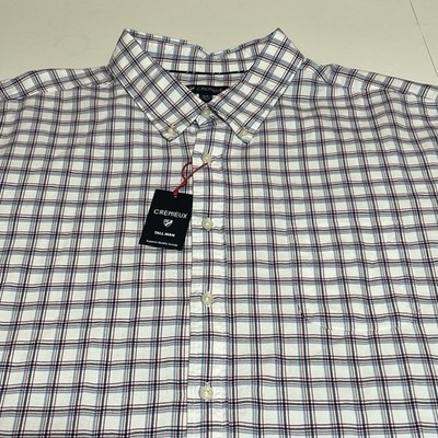 CREMIEUX Mens 4XT Plaid Button Down Shirt 100% Cotton Flannel Long Sleeve NWT