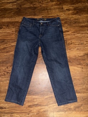 Women's Seven7 Weekend Easy Fit Boyfriend Dark blue jeans size 12