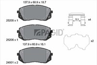 Pagid Bremsbelagsatz BremsklöTze FüR Hyundai Tucson TLE TL Kona OS OSE