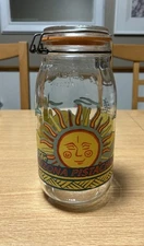 10” The Arizona Pistachio Storage Jar With Airtight Seal Lid, 4.75” Diameter