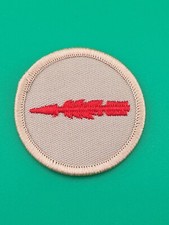 Blazing Arrow Patrol Emblem Tan Patrol Patch Plastic Back BSA Scouts America NEW