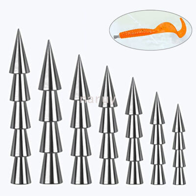 Soft Bait Weights Tungsten Nail Weights For Bass Fishing - 43pc Wacky ...