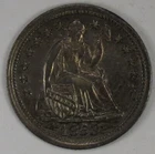 1853 with Arrows Seated Liberty Half Dime - AU Details