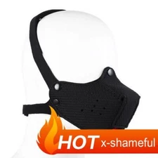 Binding Slaver Pet Roleplay Party Pup Mask Neoprene Puppy Play Dog Hood Mask