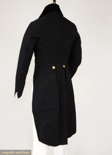 Novo Casaco Masculino de Lã Preta Floral Entalhe Gola Cauda, Apenas Casaco À Venda - Imagem 3 de 4