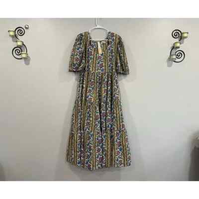 Mille Maja Multicolor Dress in Alain Stripe Size XL NWOT