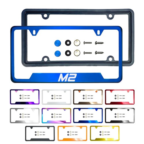new Laser Etched Customize Stainless Steel License Frame Silicone for BMW m2 - Picture 40 of 127
