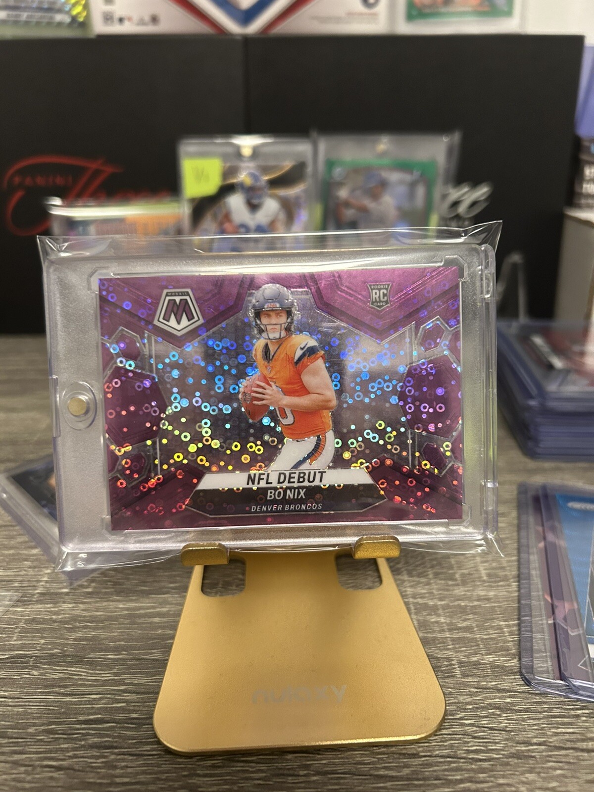 2024 Purple Disco Mosaic Prizm #271 Bo Nix 44/50 📈🔥