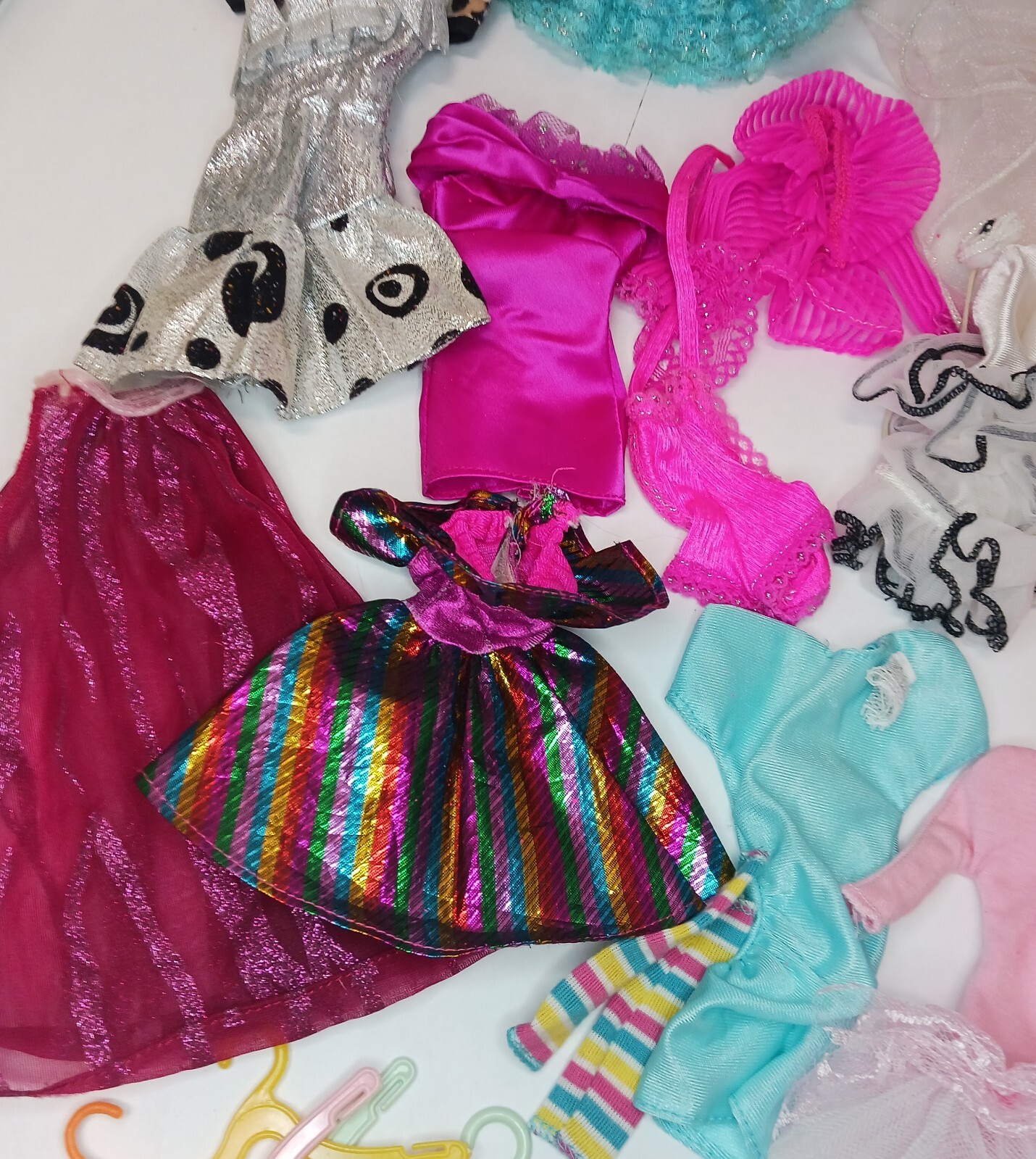 Huge lot of Vintage Barbie Clothes 1980's 1990's Dress Gown Skirt Hangers eBay