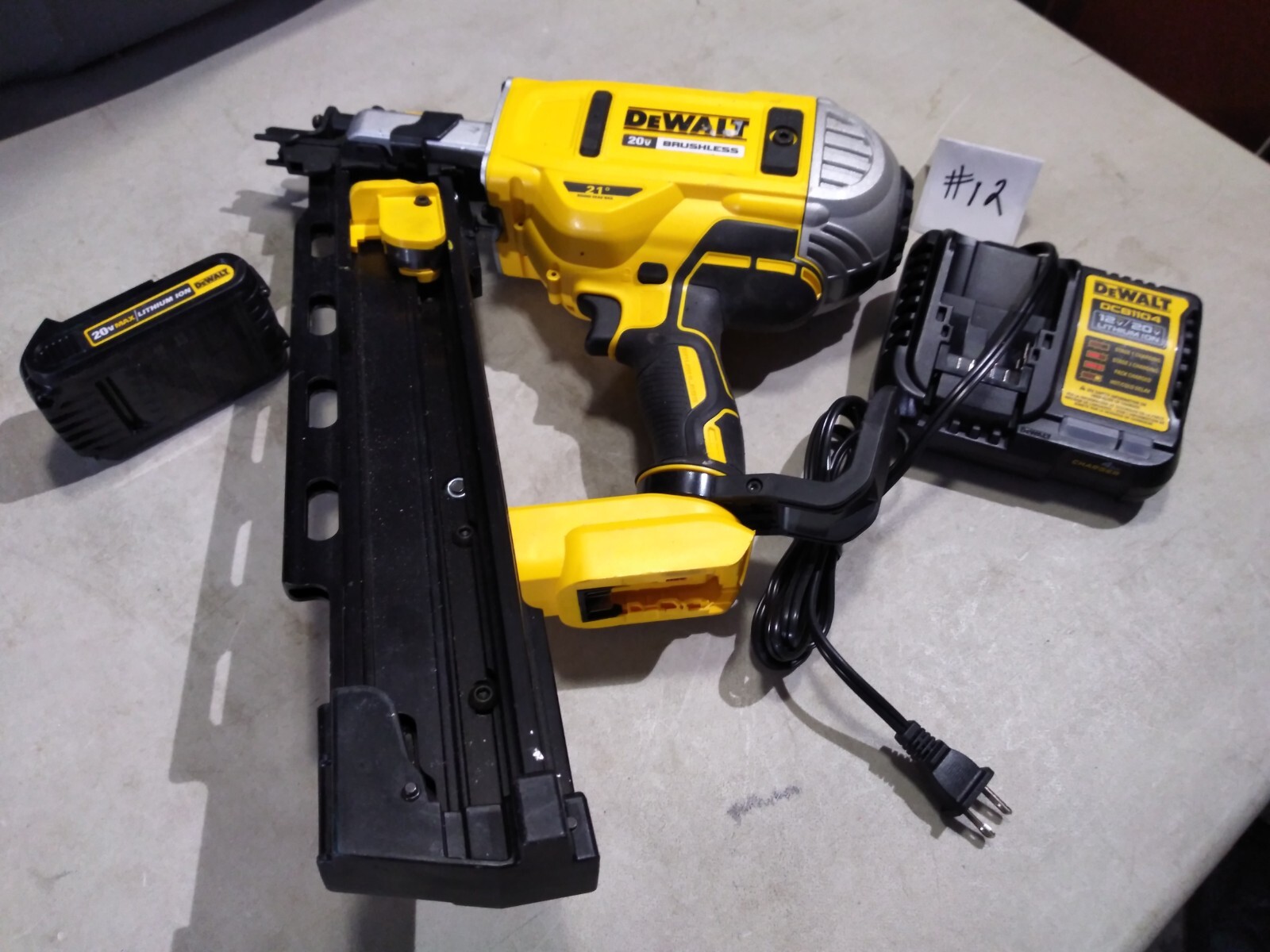 DEWALT DCN21PL 20V MAX 21° Cordless Plastic Collated Framing Nailer COmplete 12 eBay