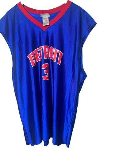 Vintage Detroit Pistons Jersey Mens 2XL Blue NBA Basketball Ben