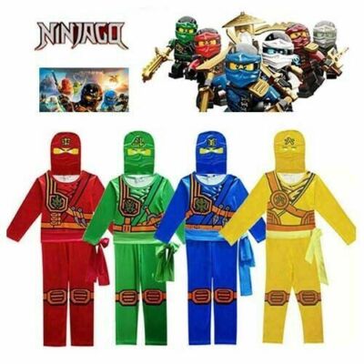 Ninjago Kostüm Kinder Jungen Jay Kai Einteiler Lloyd Bodysuit Karneval Cosplay