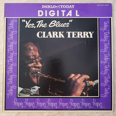 HEAR Clark Terry Yes The Blues Red Colored Vinyl Pablo Jazz LP Eddie Vinson VG+