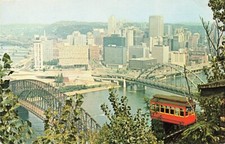 Postcard Duquesne Heights Incline Pittsburgh Pennsylvania PA