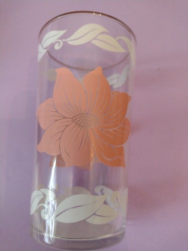 VASO MCM 1950 AVELLANA ATLAS BLANCO/ROSA ROSA * Llantas doradas * Hojas blancas - ¡Raro! - Imagen 2 de 6