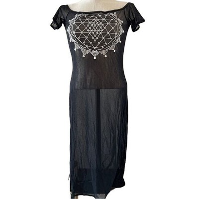 Vivienne Tam Dress Black Vintage Nylon Mesh Sheer
