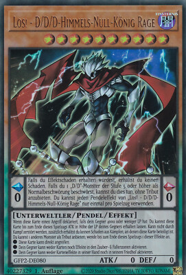 Yu-Gi-Oh! GFP2 #080 Los! - D/D/D-Himmels-Null-König Rage Ultra Rare