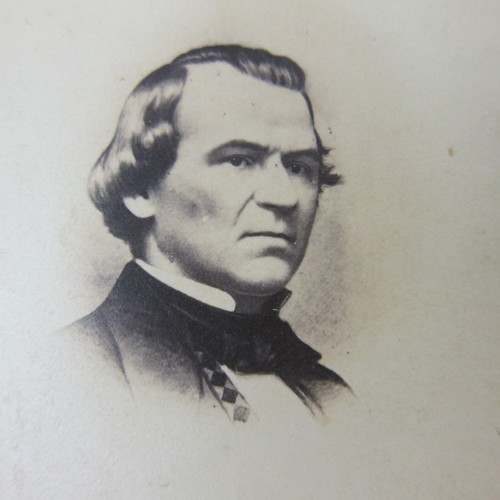 CDV President Andrew Johnson Lincoln's Vice President Carte de visite Antique - Imagen 2 de 15