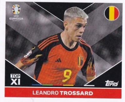 Topps Euro 2024 Sticker - BEL TOP 2 - Leandro Trossard - TOP XI
