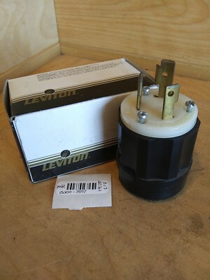 Leviton 2631-PLC 2 pole 3 Wire Grounding Plug Locking