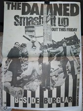 ORIGINAL 1979 FULL PAGE  ADVERT  THE DAMNED SMASH IT UP/BURGLER RARE