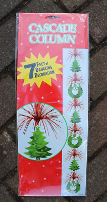 Cascade 2,13m Hängende Dekoration Weihnachten Rot Grün glänzend Tannenbaum