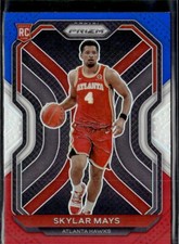 2020-21 Panini Prizm #255 Skylar Mays Red, White Blue Prizms RC Hawks