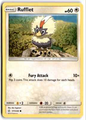 2019 Sun & Moon - Cosmic Eclipse Rufflet e Basic/Common #177